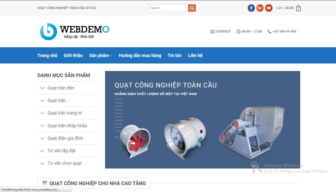 Mẫu website cơ khí, công nghiệp 006