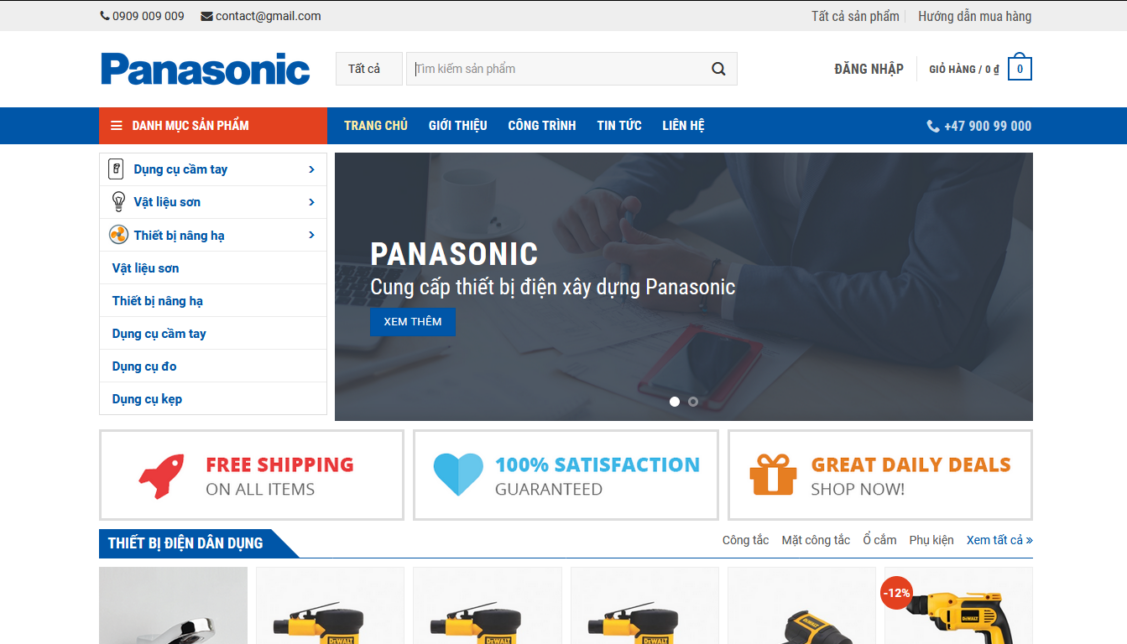 Mẫu website cơ khí, công nghiệp 005