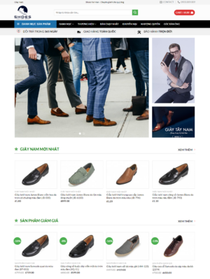 Mẫu website thời trang 001