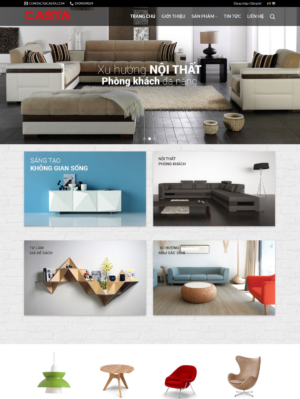 Mẫu website nội thất 076
