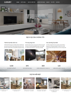 Mẫu website nội thất 077
