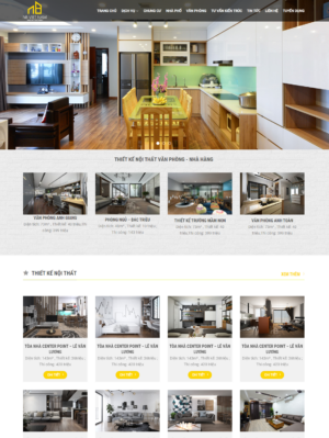 Mẫu website nội thất 078
