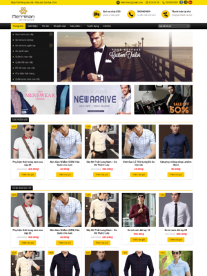 Mẫu website thời trang 003