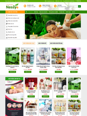 Mẫu website mỹ phẩm 034