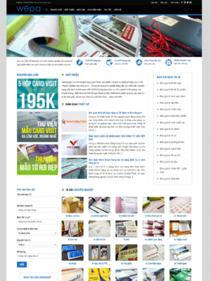 Mẫu website in ấn 003