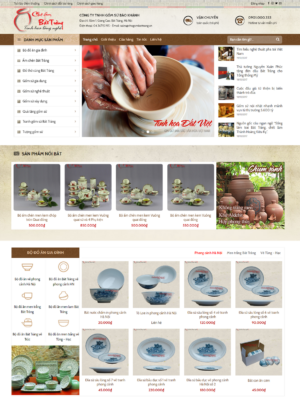 Mẫu website nội thất 091