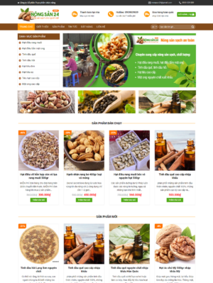 Mẫu website ẩm thực 001