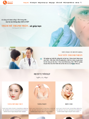 Mẫu website mỹ phẩm 029