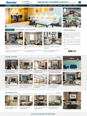 Mẫu website nội thất 083