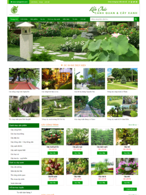 Mẫu website hoa tươi, cây cảnh 004