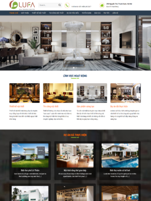 Mẫu website nội thất 082