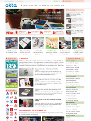 Mẫu website in ấn 002