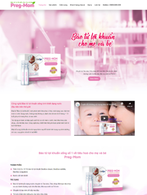 Mẫu website mỹ phẩm 023