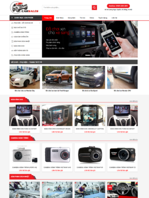 Mẫu website ô tô, xe máy 004