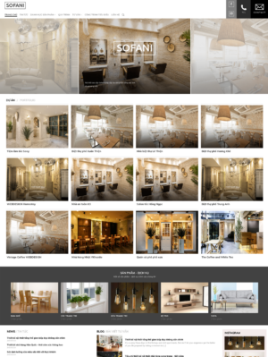Mẫu website nội thất 038