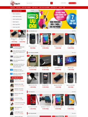 Mẫu website điện thoại 007