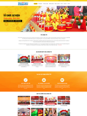 Mẫu website sự kiện 007