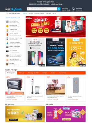 Mẫu website siêu thị 004