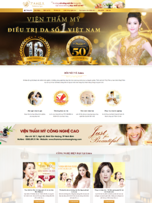 Mẫu website mỹ phẩm 047