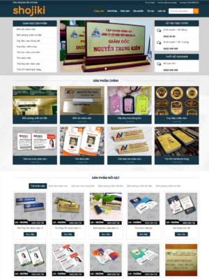 Mẫu website in ấn 006