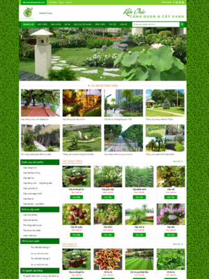Mẫu website hoa tươi, cây cảnh 005