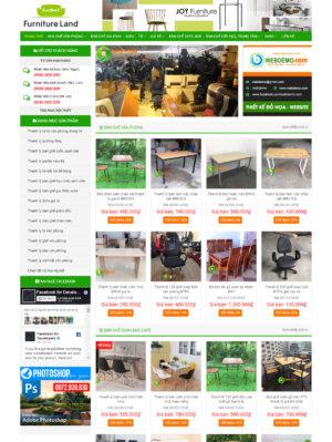 Mẫu website nội thất 057