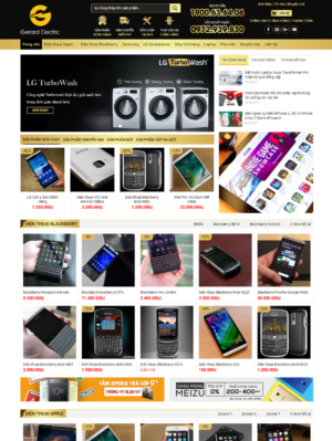 Mẫu website điện thoại 010