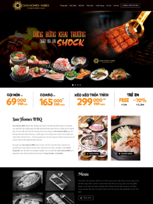 Mẫu website ẩm thực 021
