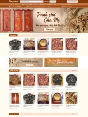 Mẫu website nội thất 090