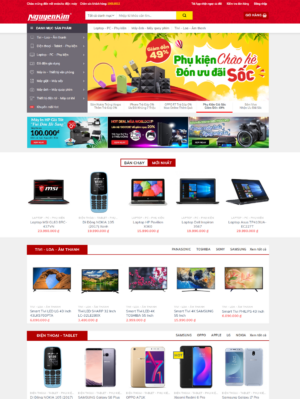 Mẫu website điện thoại 015