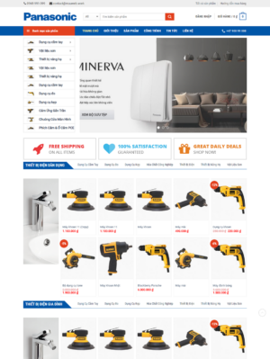 Mẫu website nội thất 069