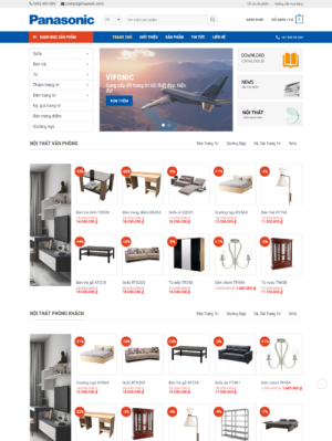 Mẫu website nội thất 043