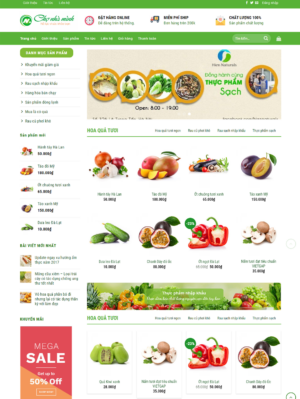 Mẫu website ẩm thực 019