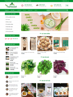 Mẫu website ẩm thực 043