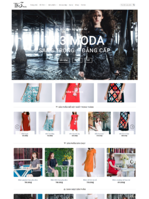 Mẫu website thời trang 025