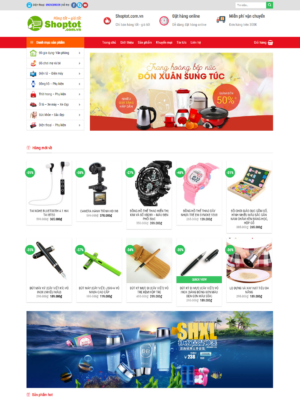 Mẫu website siêu thị 001