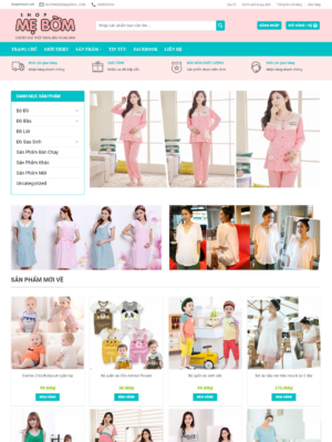 Mẫu website thời trang 027
