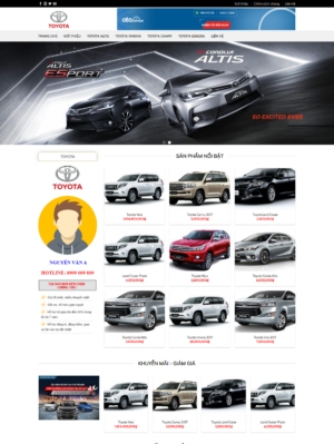 Mẫu website ô tô, xe máy 009