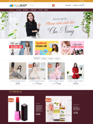 Mẫu website thời trang 026