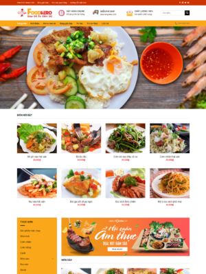 Mẫu website ẩm thực 003