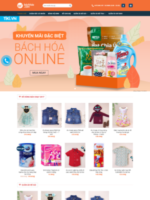 Mẫu website thời trang 034