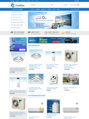 Mẫu website điện lạnh 002