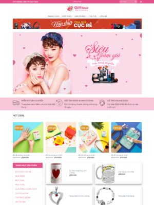 Mẫu website mỹ phẩm 028