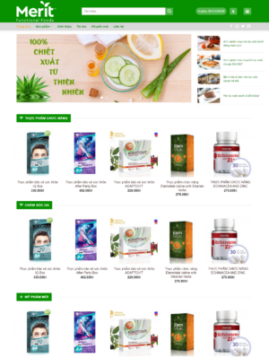 Mẫu website mỹ phẩm 013