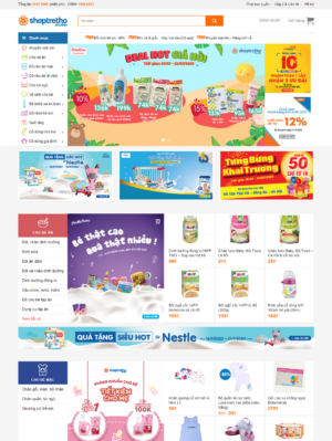 Mẫu website thời trang 037