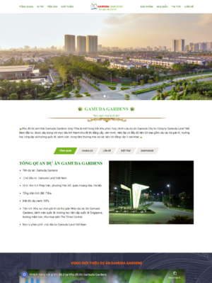 Mẫu web bất động sản 017