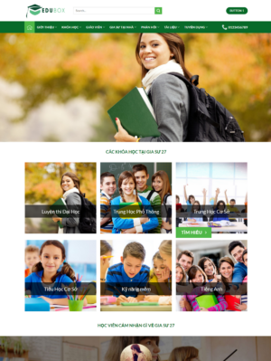 Mẫu website giáo dục 029