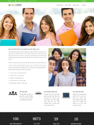 Mẫu website giáo dục 028