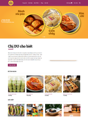 Mẫu website ẩm thực 002