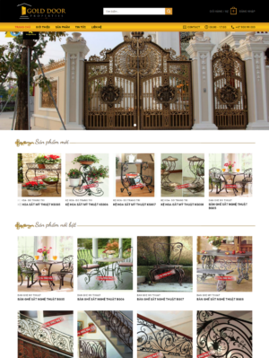 Mẫu website nội thất 088